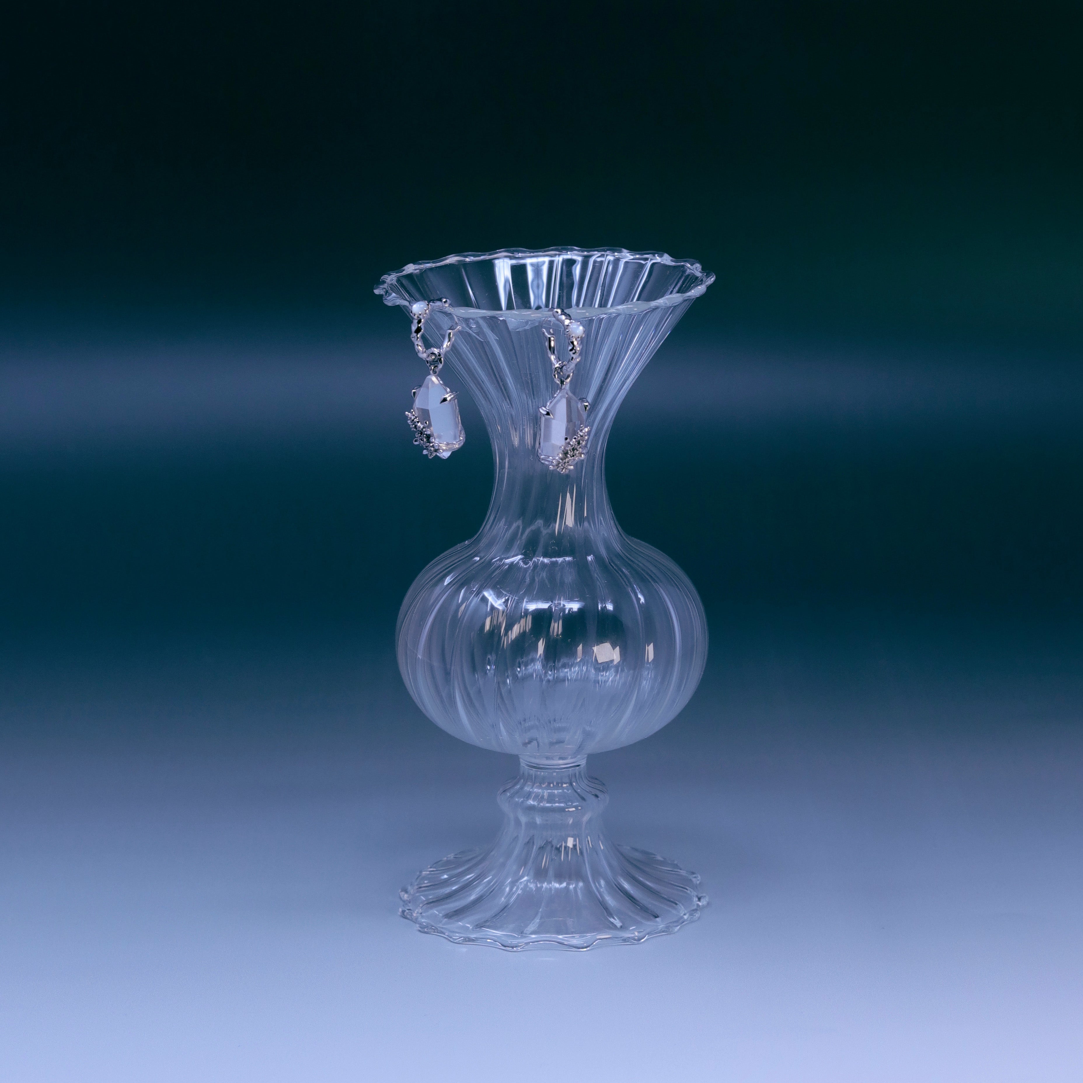 MENG Detachable Crystal Moss 耳環/墜飾
