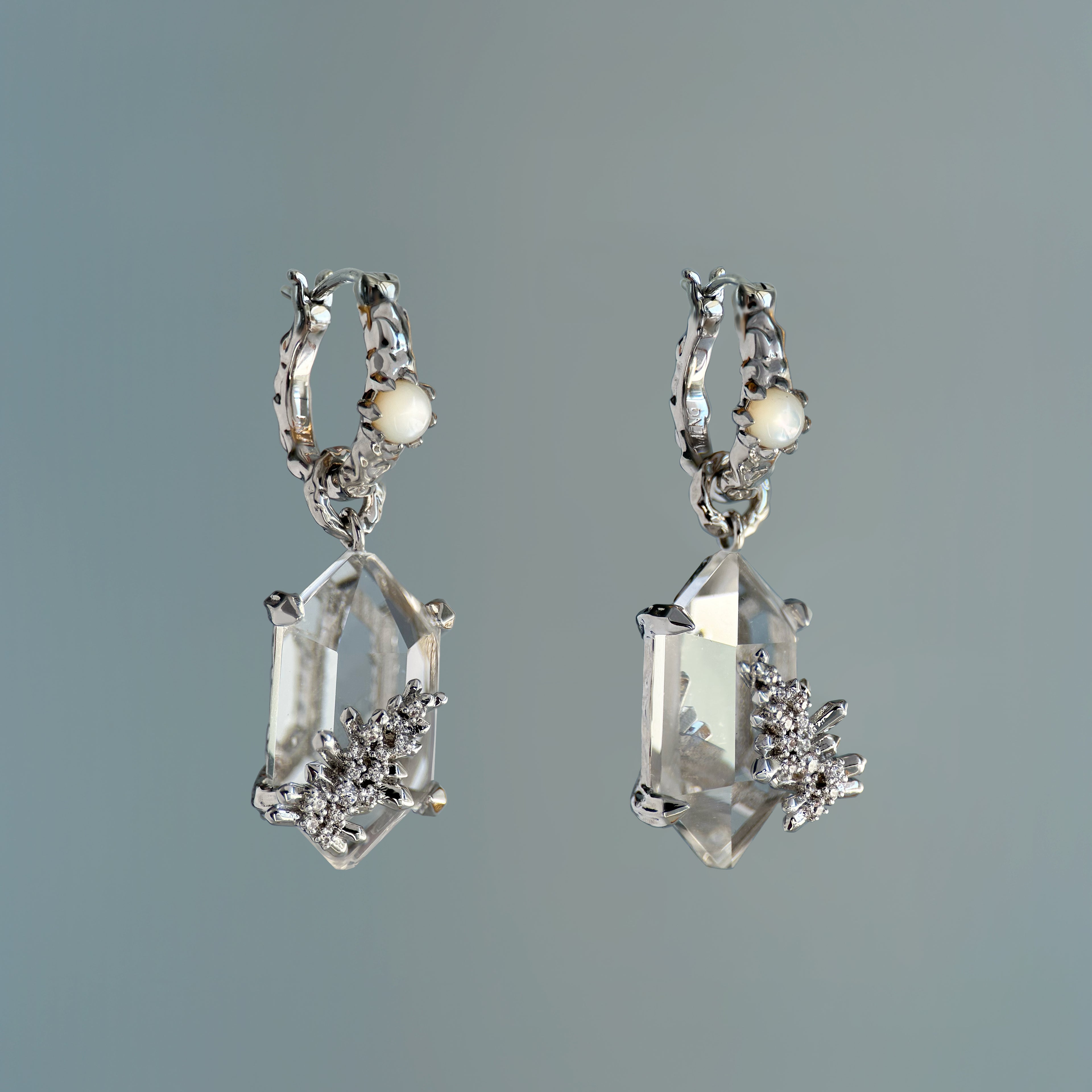 MENG Detachable Crystal Moss 耳環/墜飾