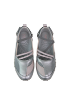 Strap Embossed Toe Shoes / Silver KR240