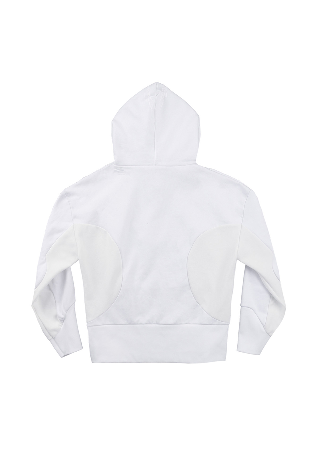 Curved Graphic Hoodie / White